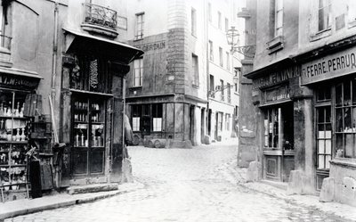 Carrefour du Fromentel, Saint-Hilaire, Jean-de-Beauvais, Charretière et rues Mont-de-Marsan, Paris, 1858-78 - Charles Marville